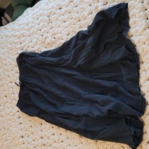 Black Shirred Maxi Lg Aerie